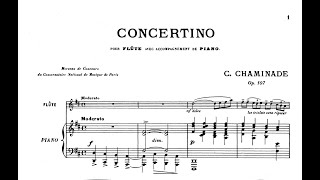 Cécile Chaminade - Concertino for Flute and Piano (with Score)