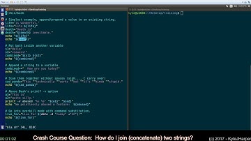 Concatenate (Join) Strings in Shell Script
