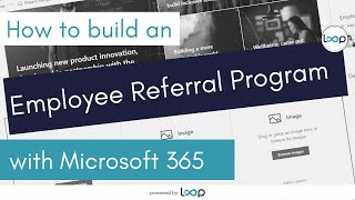 How to build an Employee Referral Program with SharePoint and Microsoft Forms