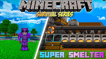 #21 I Made A Super Smelter 😱 | Minecraft Survival Series Episode 21 @GamerFleet