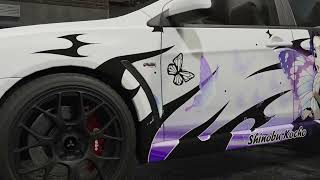 Demon Slayer Shinobu Kocho Anime Car Wraps ITASHA Stickers Decals Made With 3M Top Vinyl 10KWRAPS