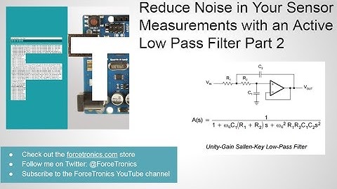 Reduce Noise in Your Sensor Measurements with an Active Low Pass Filter Part 2