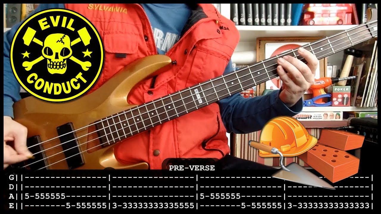 EVIL CONDUCT - Working class heores 👷 (bass cover w/ Tabs