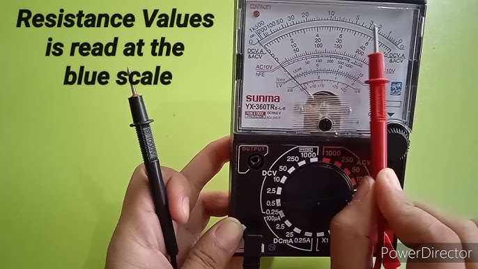 Analog voltmeter, How to measure voltage using an analogue voltmeter