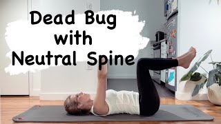 Celebrity Dead Bug with Neutral Spine - Regressions & Progressions Profile
