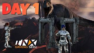 6 HOURS INTO WIPE ON THE MOST POPULATED CLUSTER - INX 2 MAN - Ark Survival Evolved