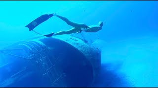 Wreck freediving in Greece