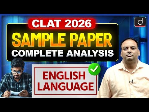 CLAT 2026 English Sample Paper Analysis | Drishti CUET and CLAT - YouTube