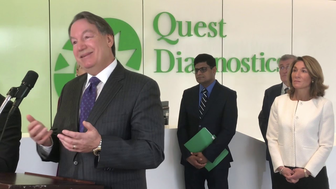 Gov. Baker at Quest Diagnostics in Marlborough YouTube