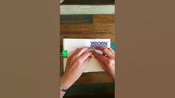 Printing a repeat pattern Linocut stamp - Purple Madness