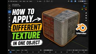 How to Apply Different Textures to One Object in Blender!