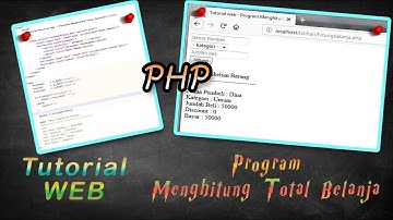 Tutorial web - Program sederhana menghitung total belanja barang