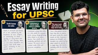 Essay Writing for UPSC 🔥 Static and Philosophy Topics Explained with Notes