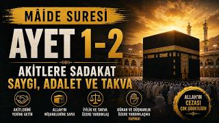 Öfken Seni Adaletten Uzaklaştırmasın (Mâide 1–2)