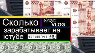 Сколько зарабатывает на ютубе Большегруз 40 rus | Обзор канала | Про YouTube на канале Уксус VLOG