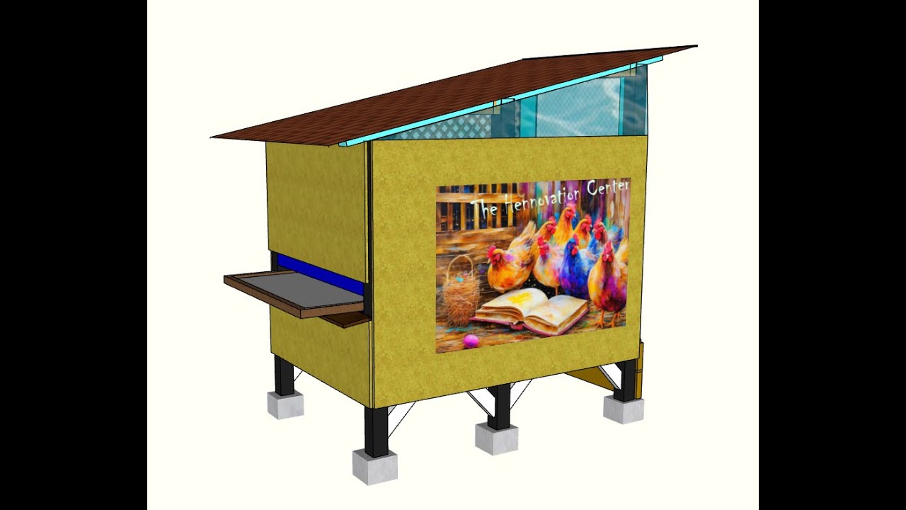 Chicken coop antired mite for 810 hens, wood chicken coop YouTube