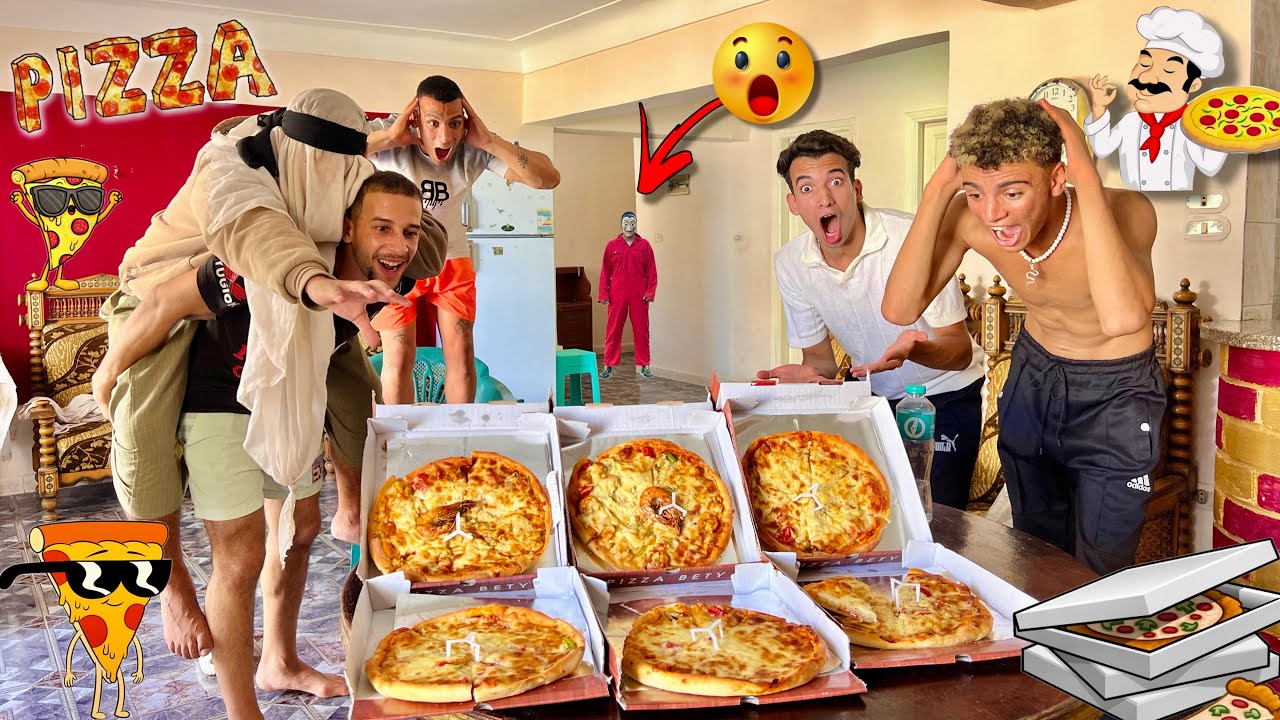 تحدي اكل اكبر عدد من البيتزا 😍🤤 تحدي الاكل 😂 ولاكن الفرحه مكملتش 💔😭