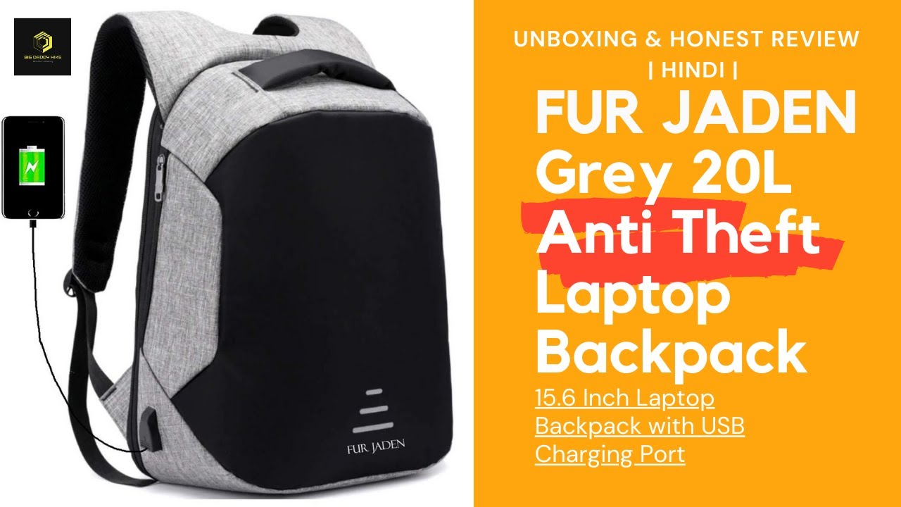 Fur Jaden Brown Leatherette Anti Theft 156 Inch Laptop Backpack  Fur Jaden  Lifestyle Pvt Ltd
