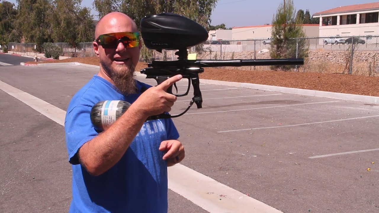 Azodin Blitz Evo 2 Paintball Gun - Shooting