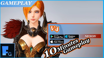 V4 GAMEPLAY ANDROID/IOS/PC OPENWORLD MMORPG