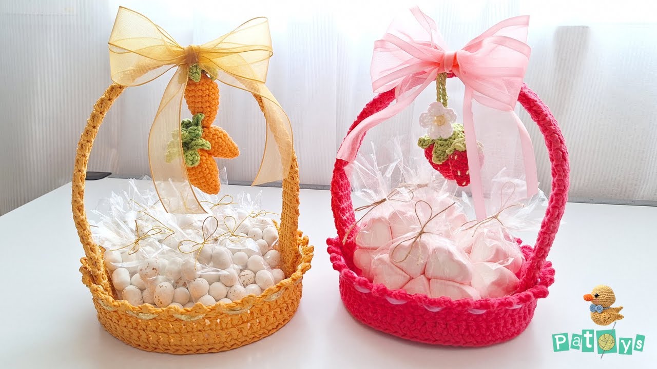 ¡CANASTA A CROCHET en minutos!⏱