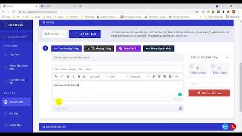 Hướng Dẫn Cách Tạo Dạng Câu Hỏi Điền Từ Vào Chỗ Trống Nhiều Đáp Án Đúng