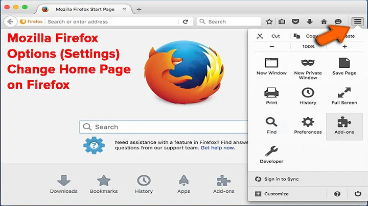 Mozilla Firefox Options Settings | Change Home Page on Firefox | KB Tech