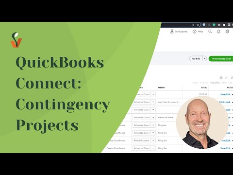 Filevine and QuickBooks Connect - Contingency Projects Demo