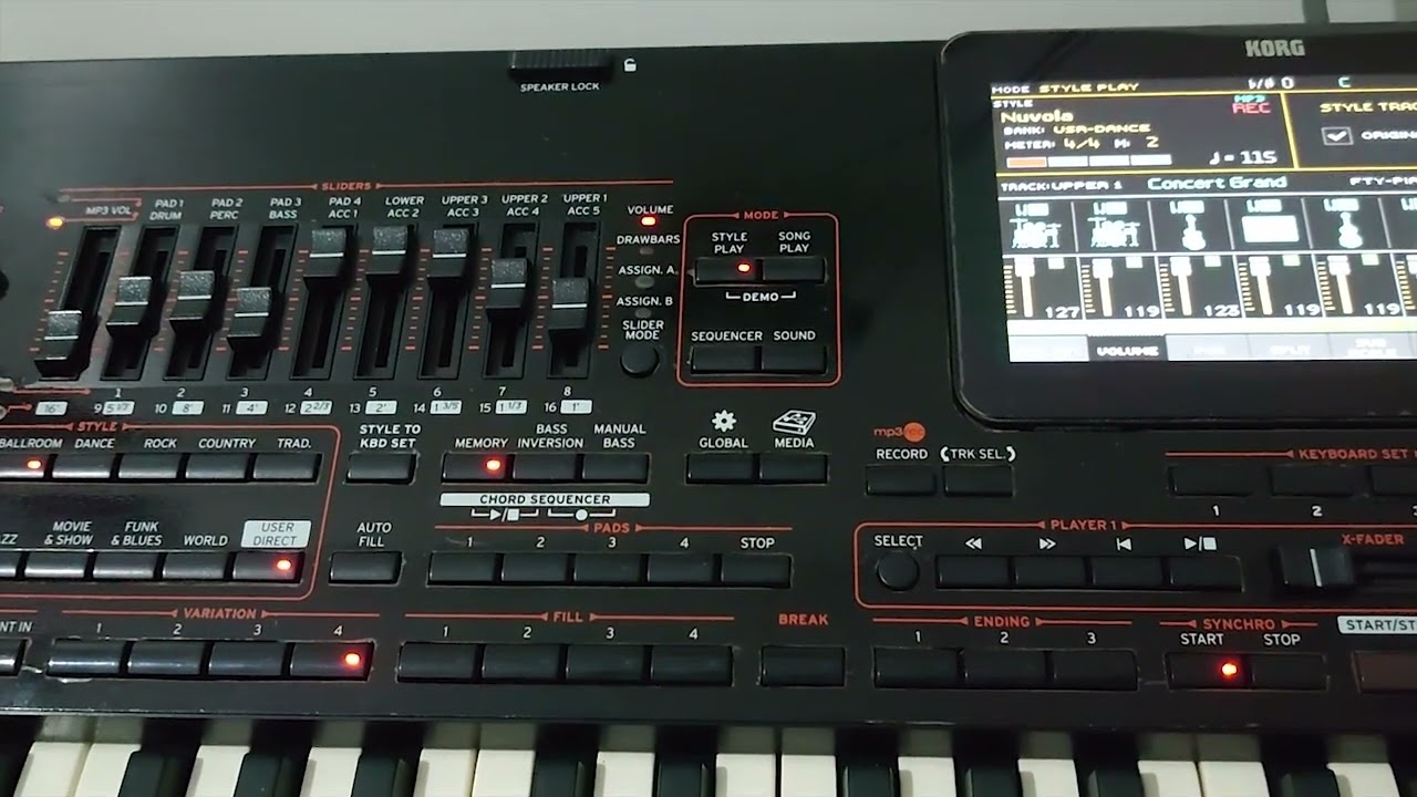 Korg pa4x - Nuvola Styles demo