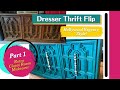 Furniture Flip - Hollywood Regency Style Makeover | PART 1 of Retro Closet Room Transformation