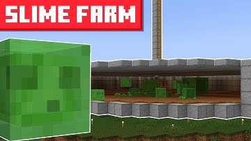 Minecraft Slime Farm 1.21.10+ - NO SLIME CHUNKS -  EASY BUILD