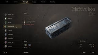 How to make Silver ingot, iron ingot, gold ingot, titanium, meteorite, arche ingot in Chrono Odyssey