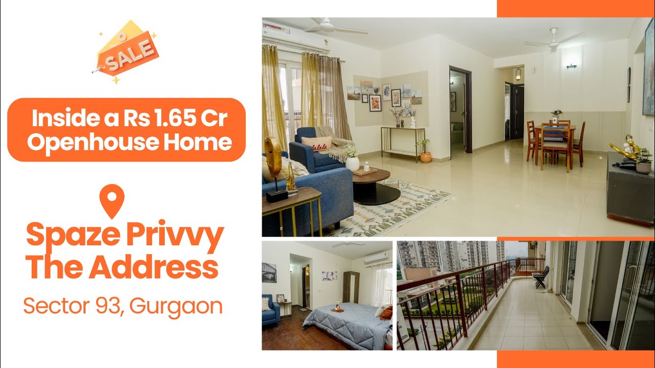 Spaze Privvy 1840 Sqft | 3BHK Flat Tour Sector 93 Gurgaon - YouTube