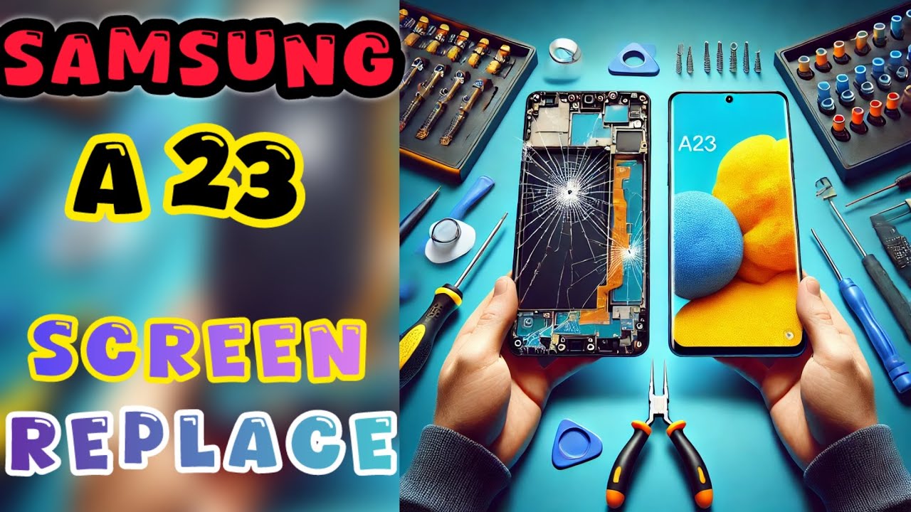 How to replace Samsung A23 Lcd | step-by-step guide | fix broken screen ...