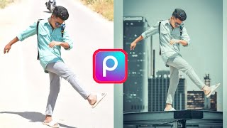 How to Change Background of Photo Picsart// Picsart City Background Change Tutorial screenshot 4