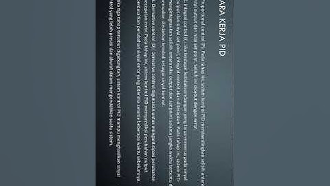 KONTROL PID / SIMULASI MOTOR DC MENGGUNAKAN APLIKASI MATLAB