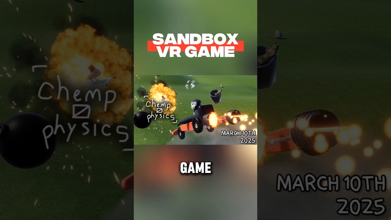 Chemp Physics is a multiplayer VR sandbox game where you are only limited by your imagination