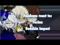 Fandoms react to Furina || gl2 || Genshin Impact || Furina ||