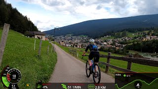 1 Hour Scenic MTB Cycling Workout Alps 🚵‍♂️😎 Monte Pana Dolomiti Italy Garmin 4K