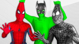 SUPERHERO vs GREEN-MAN | Spider-Man, Venom and Deadpool Fighting New Bad Guy | Người Nhện biến hình