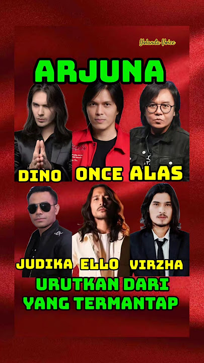 6 Vokalis bawain lagu ARJUNA. coba urutin 1-6. #dewa19 #dinojelusick #once #arilasso #judika #virzha