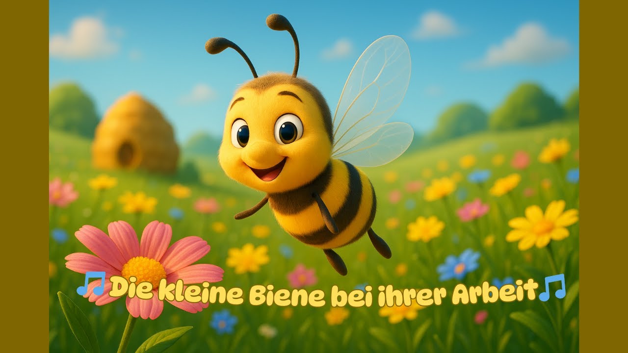 🐝 Das Bienenlied für Kinder – Musikvideo über Natur, Freundschaft & Frühling! 