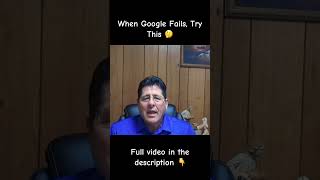 When Google Fails, Try This. #lifelessons #hopeandfaith