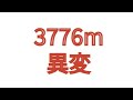 3776m 異変