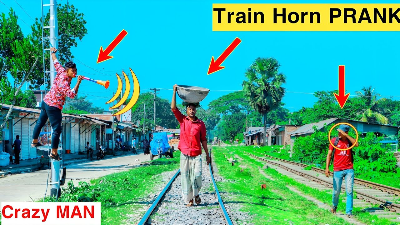 Update Viral Train Horn PRANK!! Best of Train Horn Prank on Public