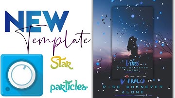 New avee player template || stars particles template || avee player editing