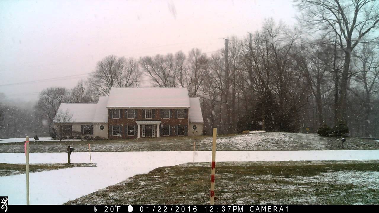 Snowzilla 22 Jan 2016 - Culpeper, VA - YouTube