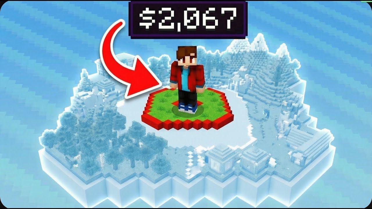 Every Dollar I Earn Expands My Minecraft Island