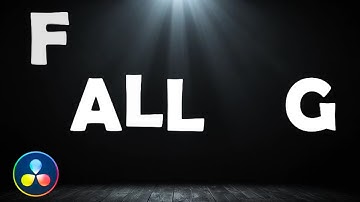 How to Create a Falling Text Animation Effect in DaVinci Resolve
