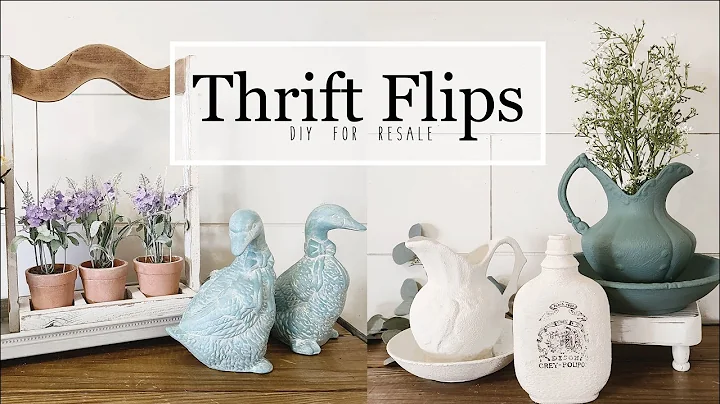 Thrift Flips  Painting Techniques   White Wax  Bak...